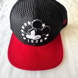 New Era 9FIFTY Disney Mickey Mouse 1928 SnapBack Hat Black Red